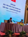 Thủ tướng Phạm Minh Chính (bên phải) và Thủ tướng Hun Manet (bên trái) chủ trì diễn đàn