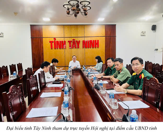 Đại biểu tỉnh Tây Ninh tham dự trực tuyến “Hội nghị Tổng kết công tác ngành ngoại giao năm 2024 và phương hướng nhiệm vụ năm 2025”